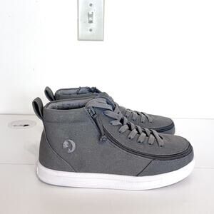 Billy Classic DR High Top Sneakers Big Kids 5XW Gray Lace Up Zip Canvas Skater